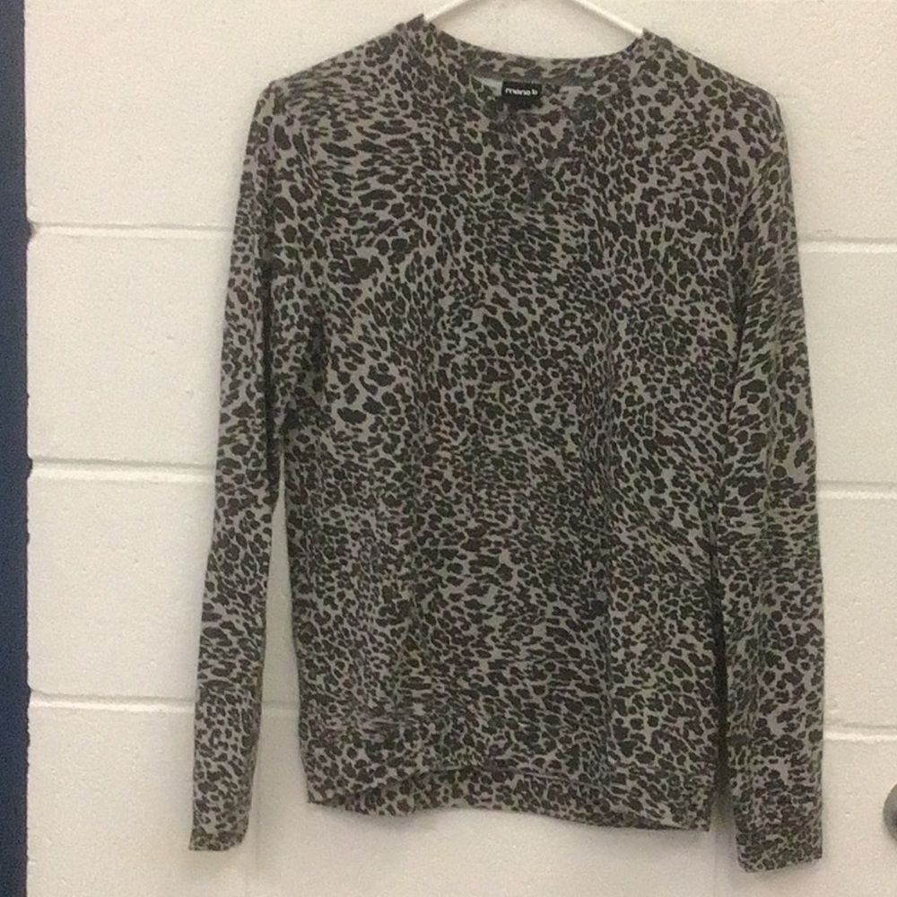 Mono B Leopard Print Long Pj’s Ladies Size Small - image 3